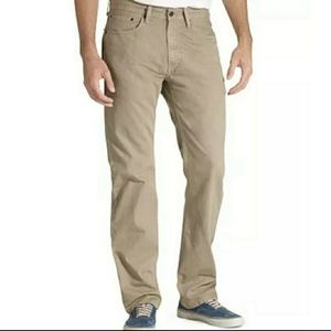 Levi's 505 Classic Twill Jeans Tan Khaki 40x30